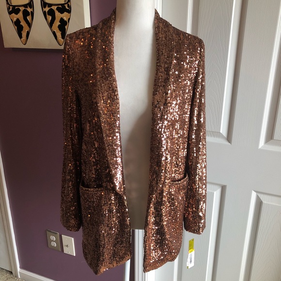gianni bini sequin blazer